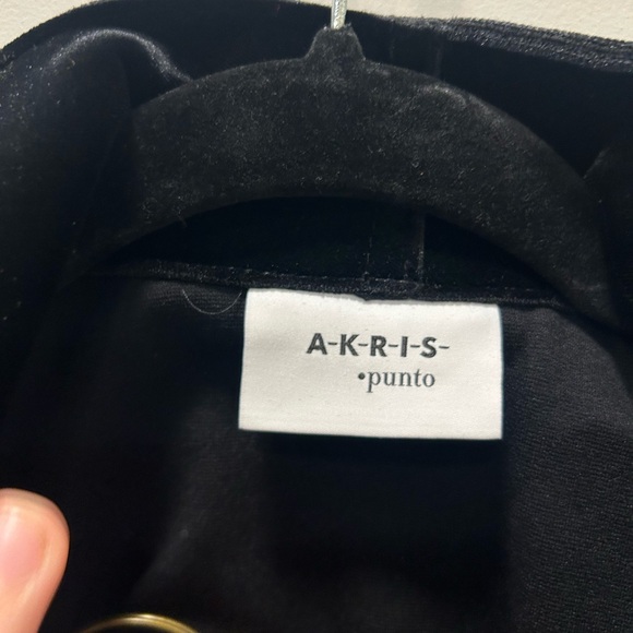 Akris Punto Velvet Jersey Zip Suit Blazer Jacket Pant Set Black 8 / 10 - Picture 6 of 10